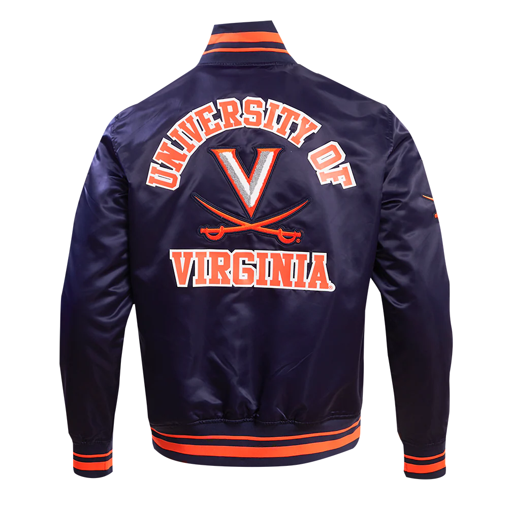 UNIVERSITY OF VIRGINIA CLASSIC MEN'S RIB SATIN JACKET