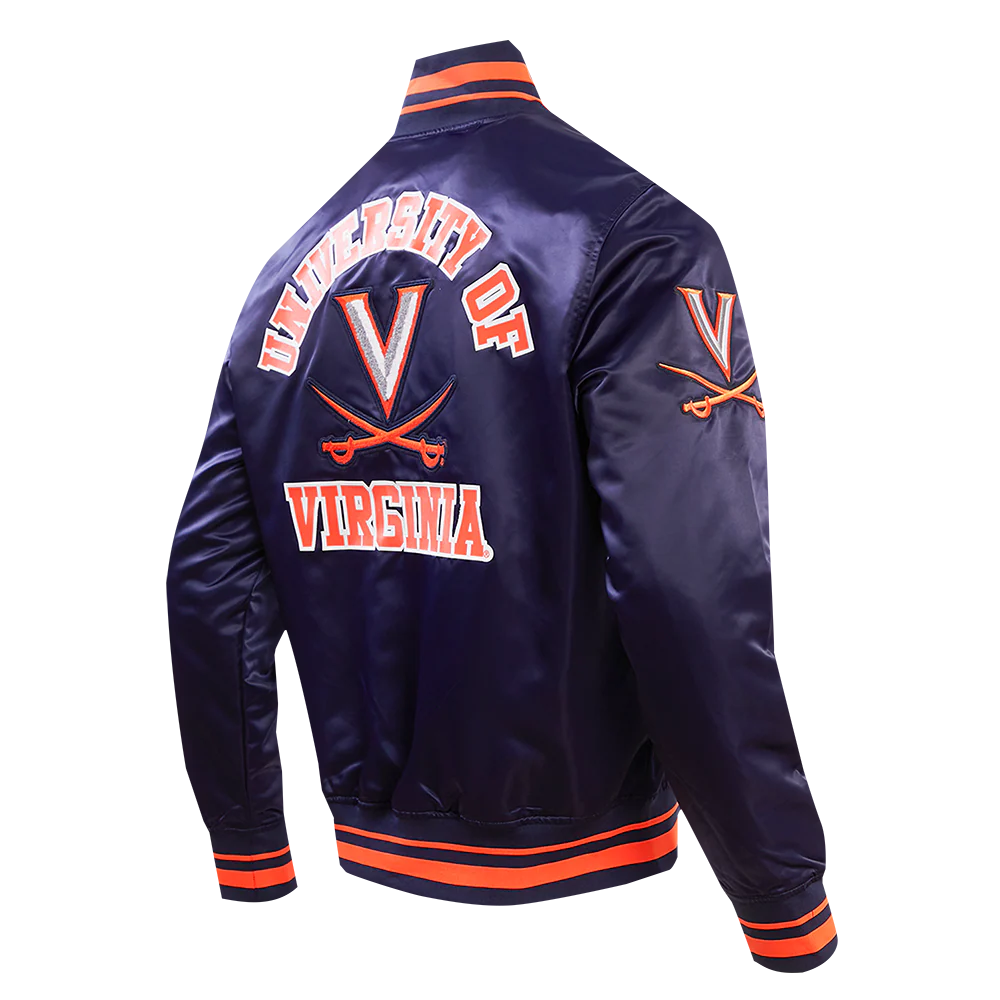 UNIVERSITY OF VIRGINIA CLASSIC MEN'S RIB SATIN JACKET