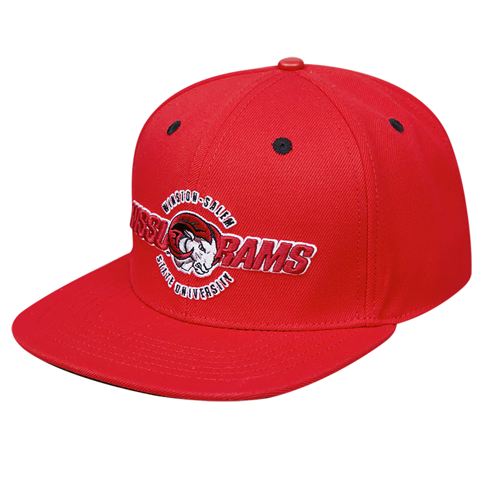 WINSTON SALEM STATE UNIVERSITY CLASSIC UNISEX STACKED LOGO WOOL SNAPBACK