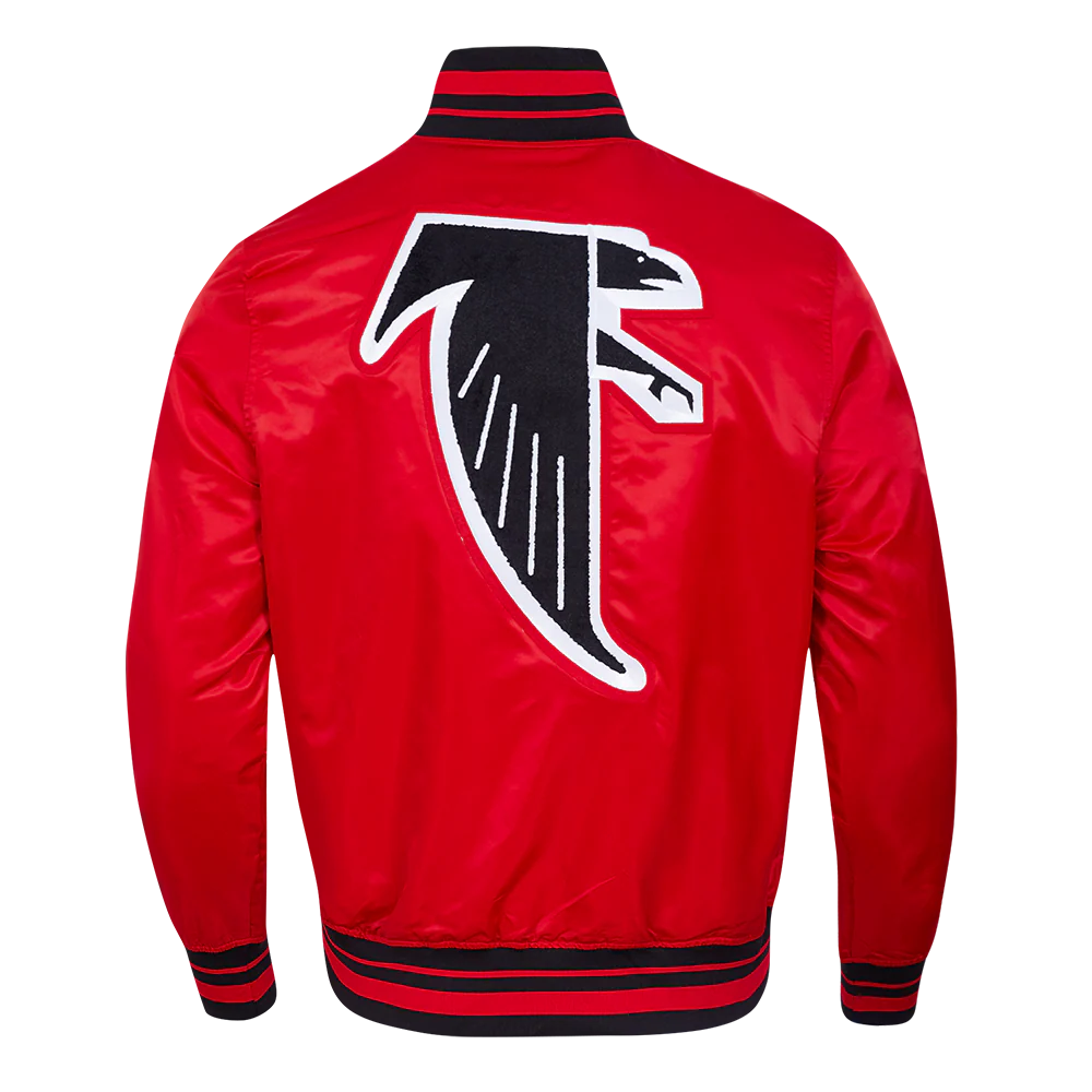 NFL ATLANTA FALCONS RETRO CLASSIC MEN'S RIB SATIN JACKET