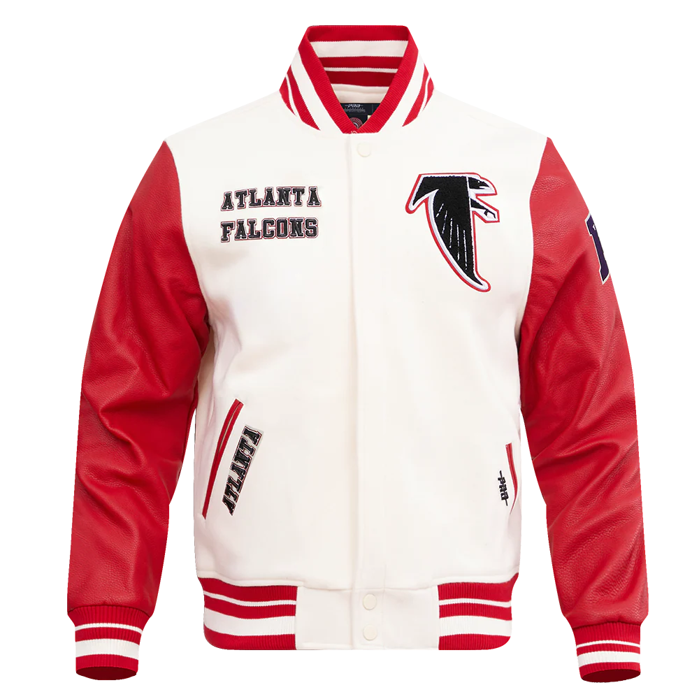 NFL ATLANTA FALCONS RETRO CLASSIC MEN'S RIB WOOL VARSITY JACKET