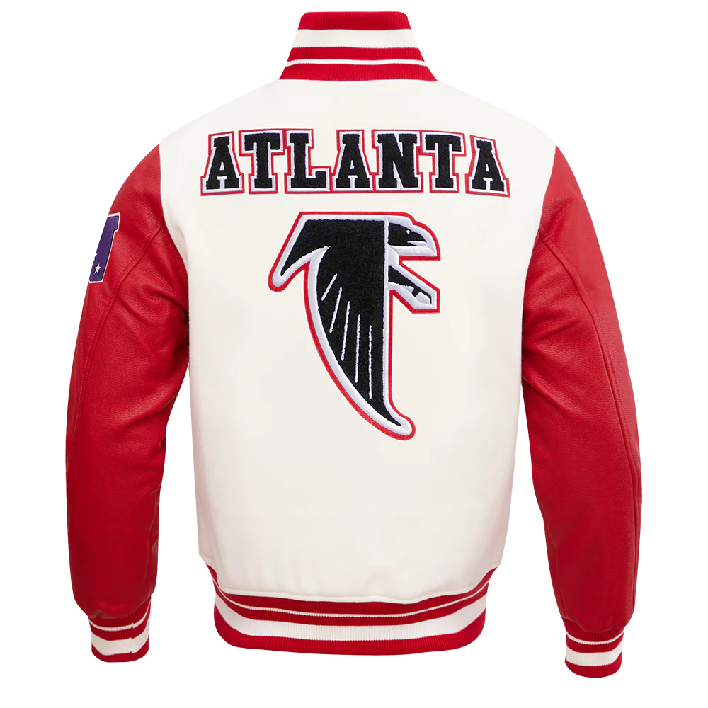 NFL ATLANTA FALCONS RETRO CLASSIC MEN'S RIB WOOL VARSITY JACKET