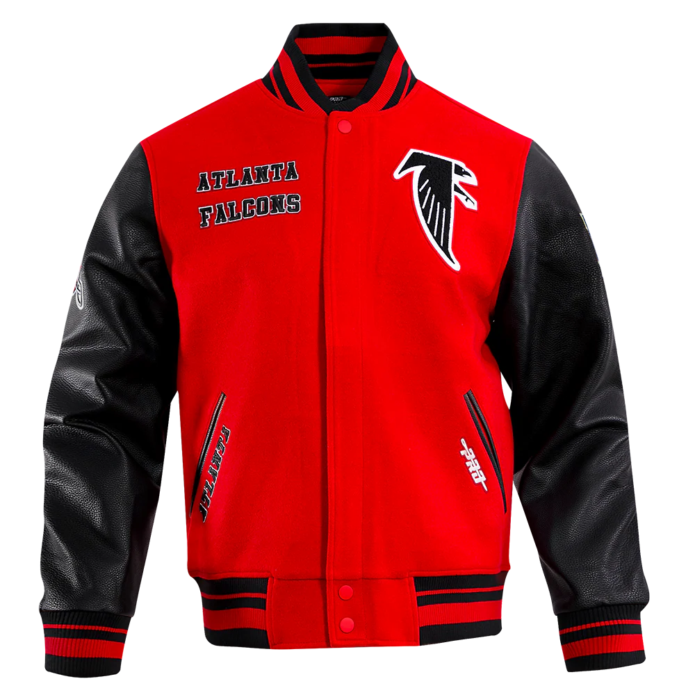 NFL ATLANTA FALCONS RETRO CLASSIC MEN'S RIB WOOL VARSITY JACKET