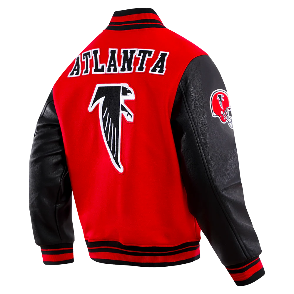 NFL ATLANTA FALCONS RETRO CLASSIC MEN'S RIB WOOL VARSITY JACKET