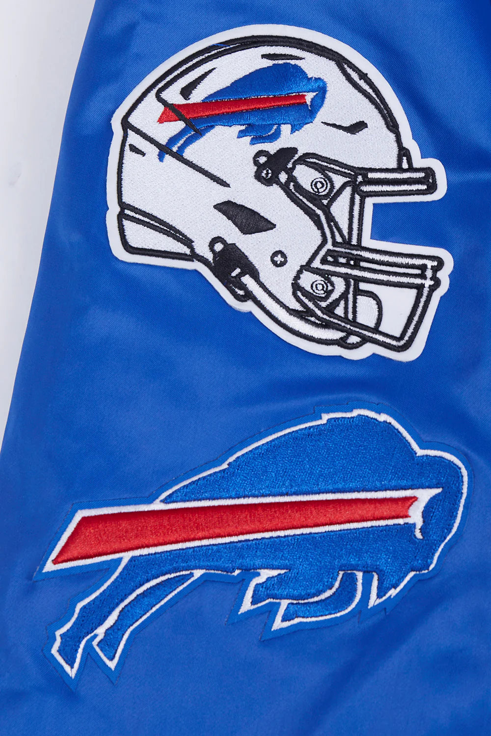 NFL BUFFALO BILLS OLD ENGLISH MEN'S RIB SATIN JACKET