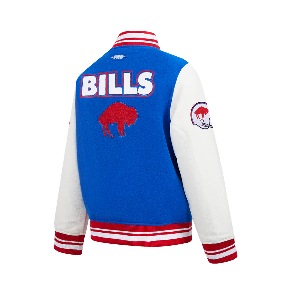 NFL BUFFALO BILLS RETRO CLASSIC BIG BOYS RIB WOOL VARSITY JACKET
