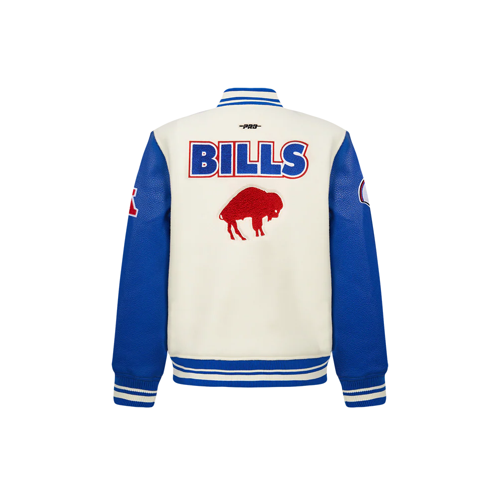 NFL BUFFALO BILLS RETRO CLASSIC LITTLE BOYS RIB WOOL VARSITY JACKET