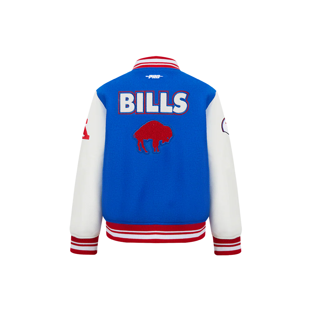 NFL BUFFALO BILLS RETRO CLASSIC LITTLE BOYS RIB WOOL VARSITY JACKET