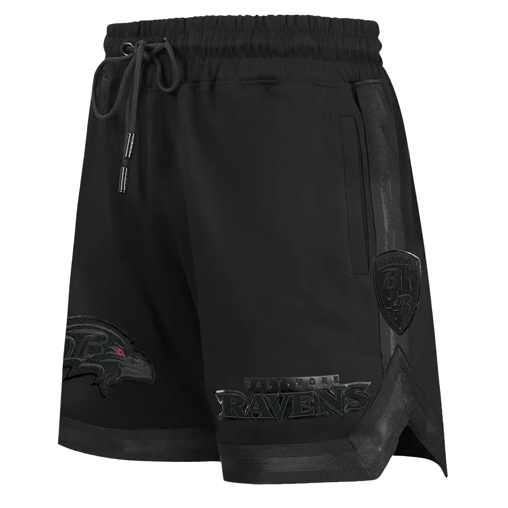 NFL BALTIMORE RAVENS TRIPLE BLACK LOGO PRO TEAM SHORT