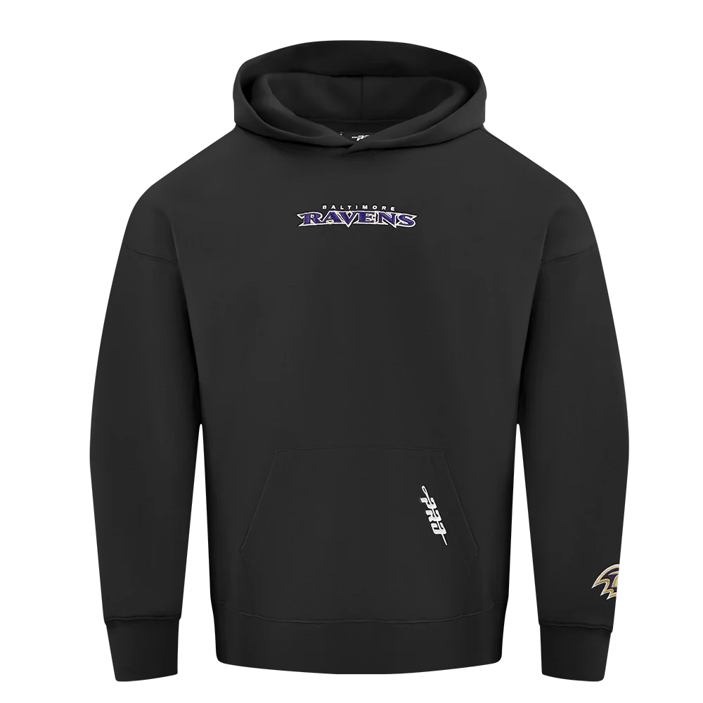 NFL BALTIMORE RAVENS WINGSPAN MEN'S DROP SHOULDER FLC PO HOODIE