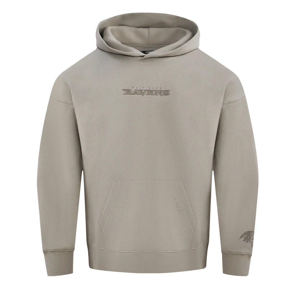 NFL BALTIMORE RAVENS WINGSPAN MEN'S DROP SHOULDER FLC PO HOODIE
