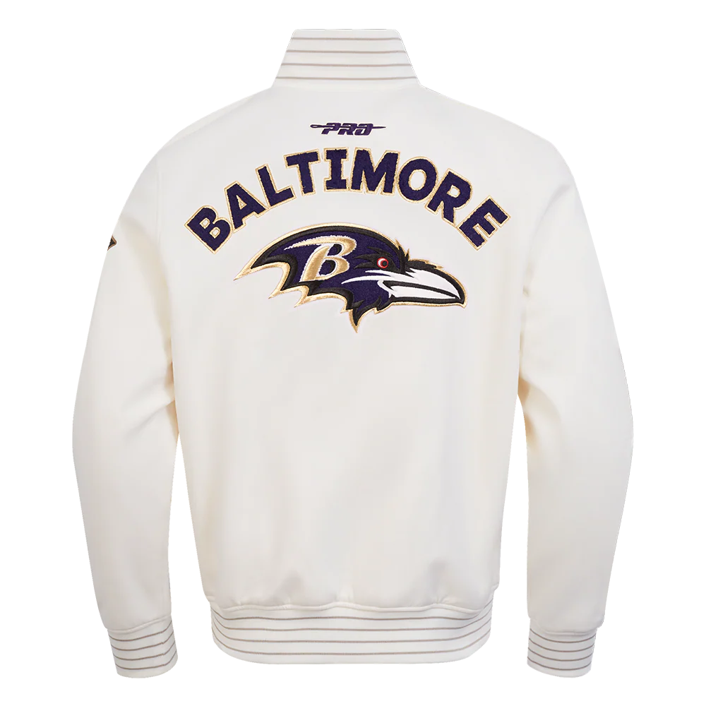 NFL BALTIMORE RAVENS PRO GAME DAY MEN'S DBL KNIT JACKET