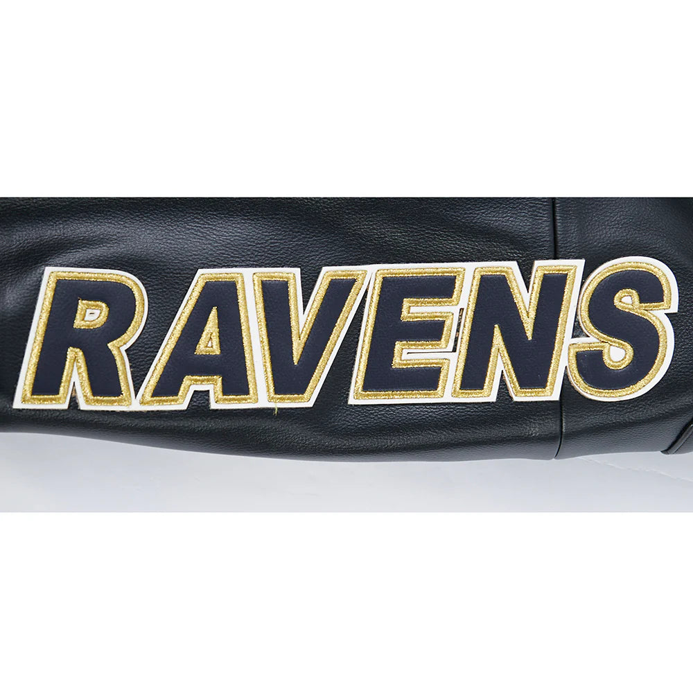 NFL BALTIMORE RAVENS MEN'S MOTO JACKET