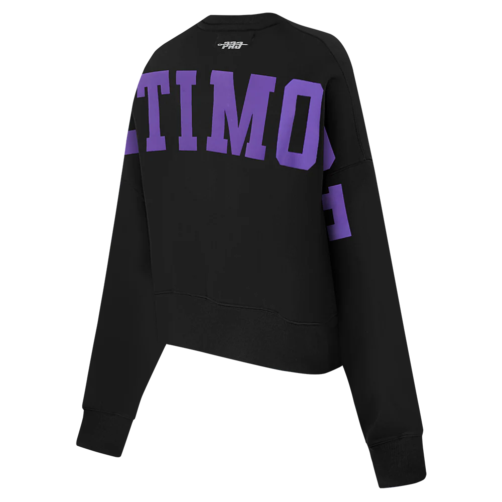 NFL BALTIMORE RAVENS WINGSPAN WOMEN'S FLC CREWNECK