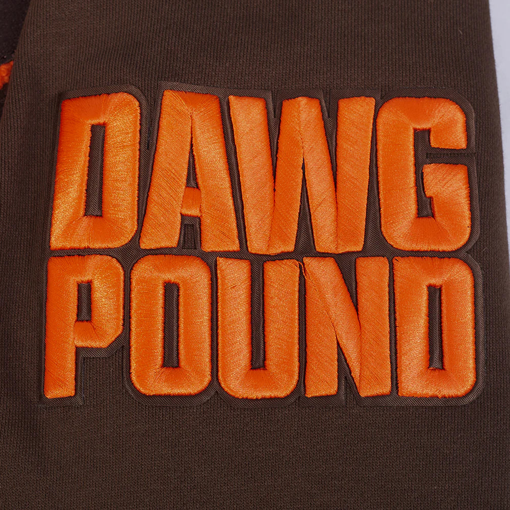 NFL CLEVELAND BROWNS MASHUP MEN'S RIB PULLOVER HOODIE