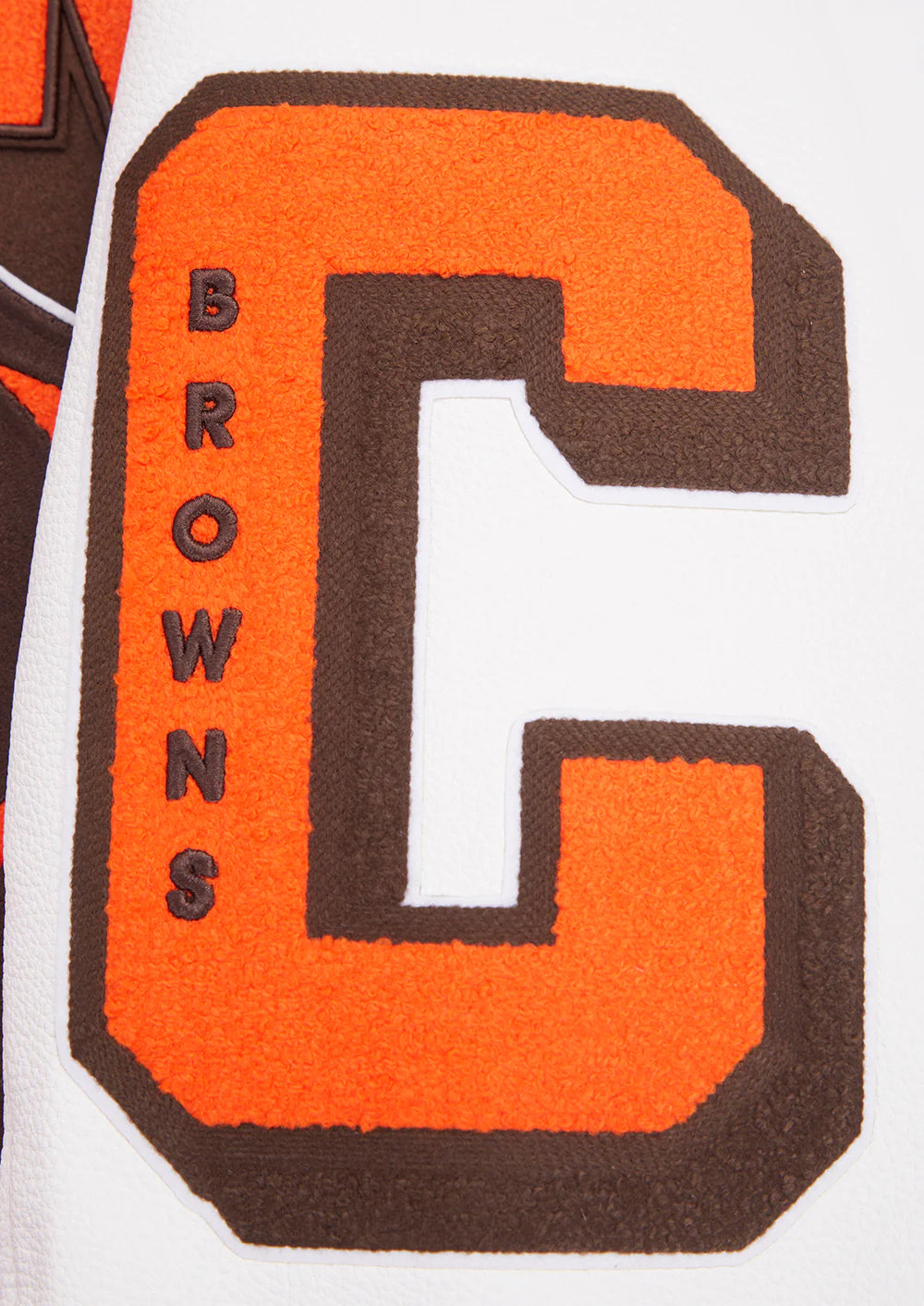 NFL CLEVELAND BROWNS MASHUP MEN'S RIB WOOL VARSITY JACKET
