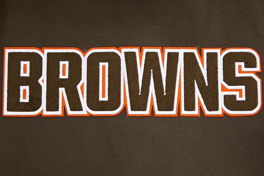 NFL CLEVELAND BROWNS CLASSIC WOOL VARSITY JACKET