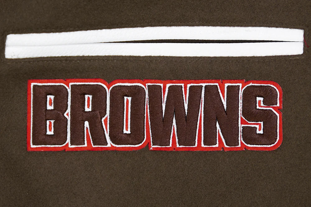NFL CLEVELAND BROWNS CLASSIC WOOL VARSITY JACKET