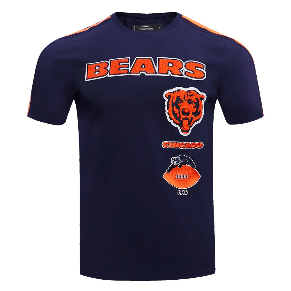 CHICAGO BEARS RETRO CLASSIC SJ STRIPED TEE