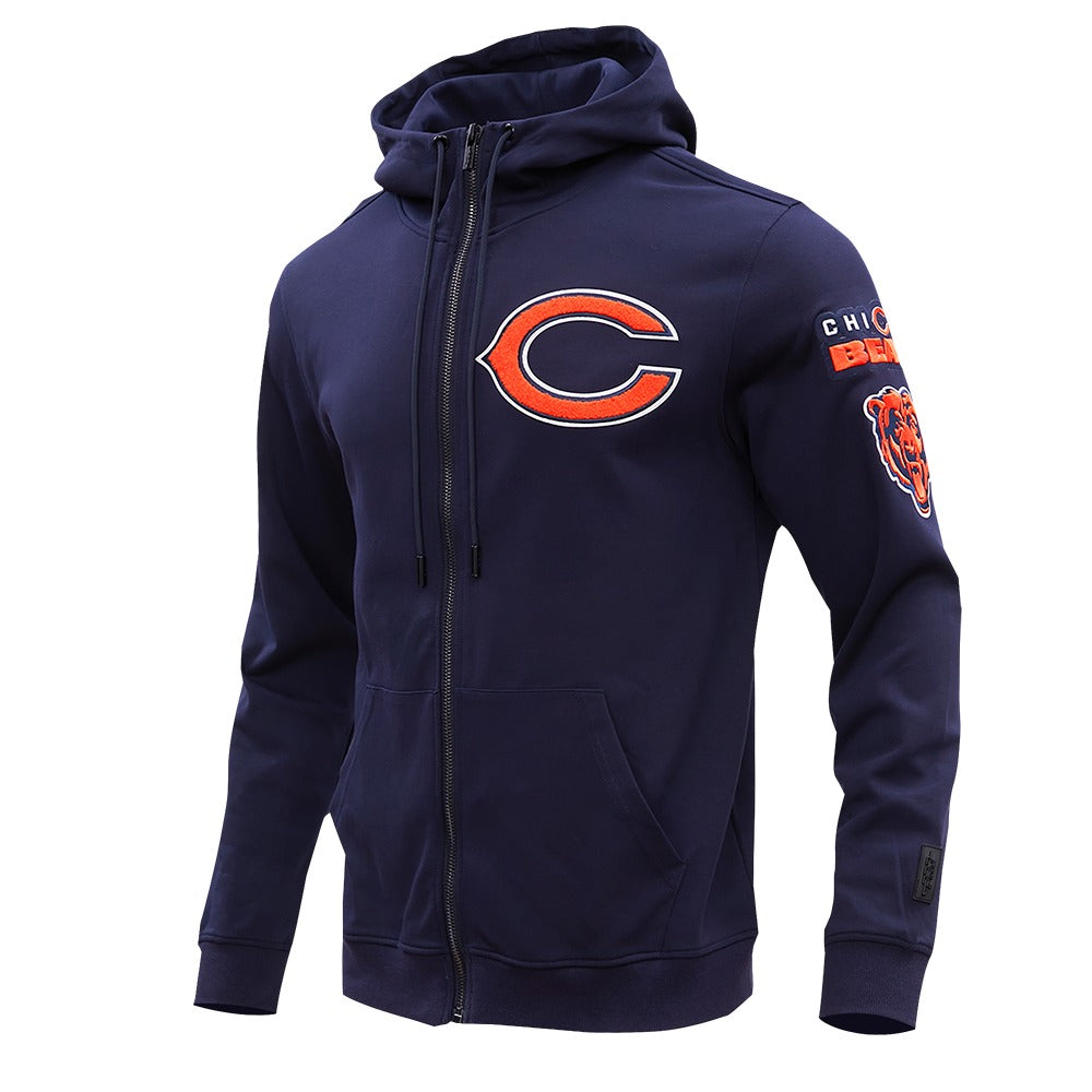 CHICAGO BEARS CLASSIC CHENILLE DK FZ HOODIE