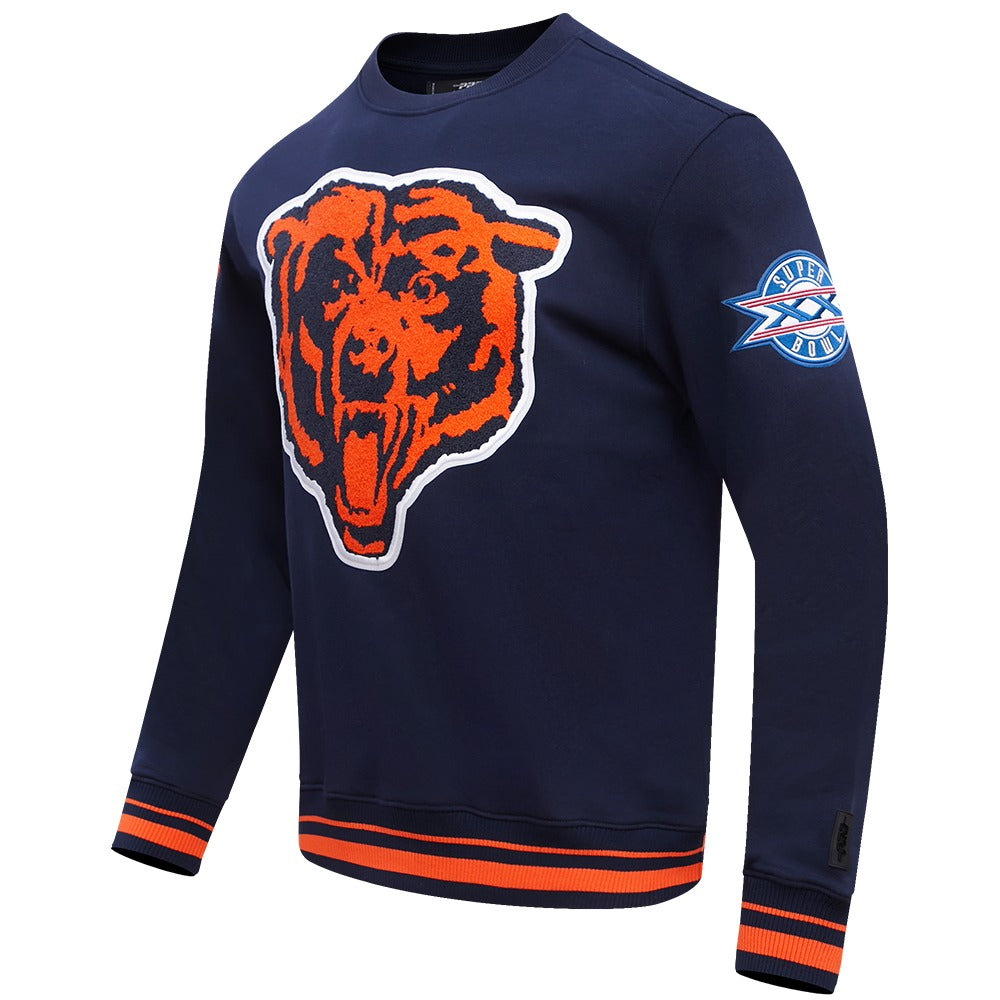 CHICAGO BEARS MASH UP RIB FLC CREWNECK