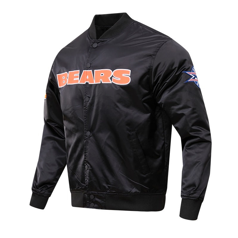 CHICAGO BEARS BIG LOGO SATIN JACKET