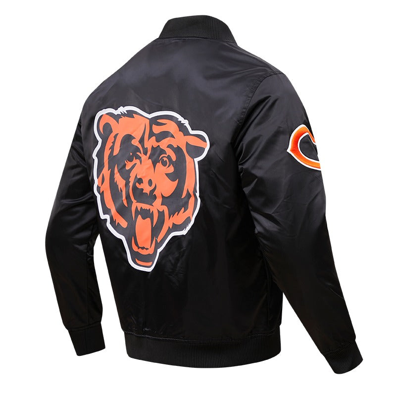 CHICAGO BEARS BIG LOGO SATIN JACKET