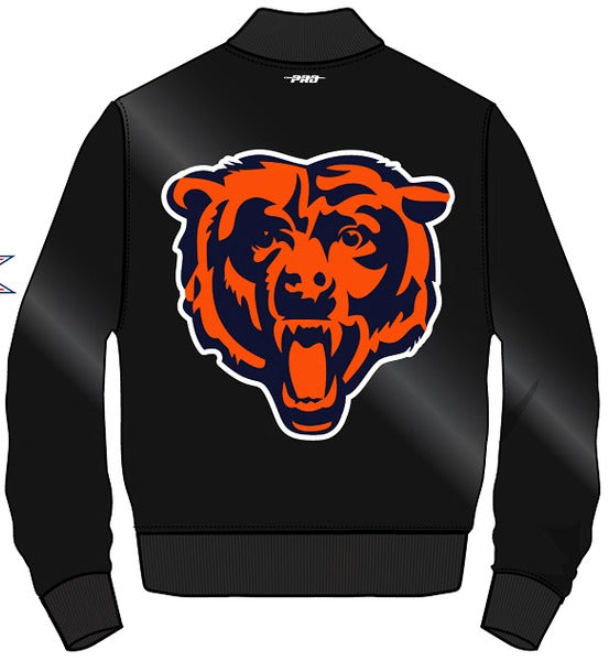 CHICAGO BEARS BIG LOGO SATIN JACKET