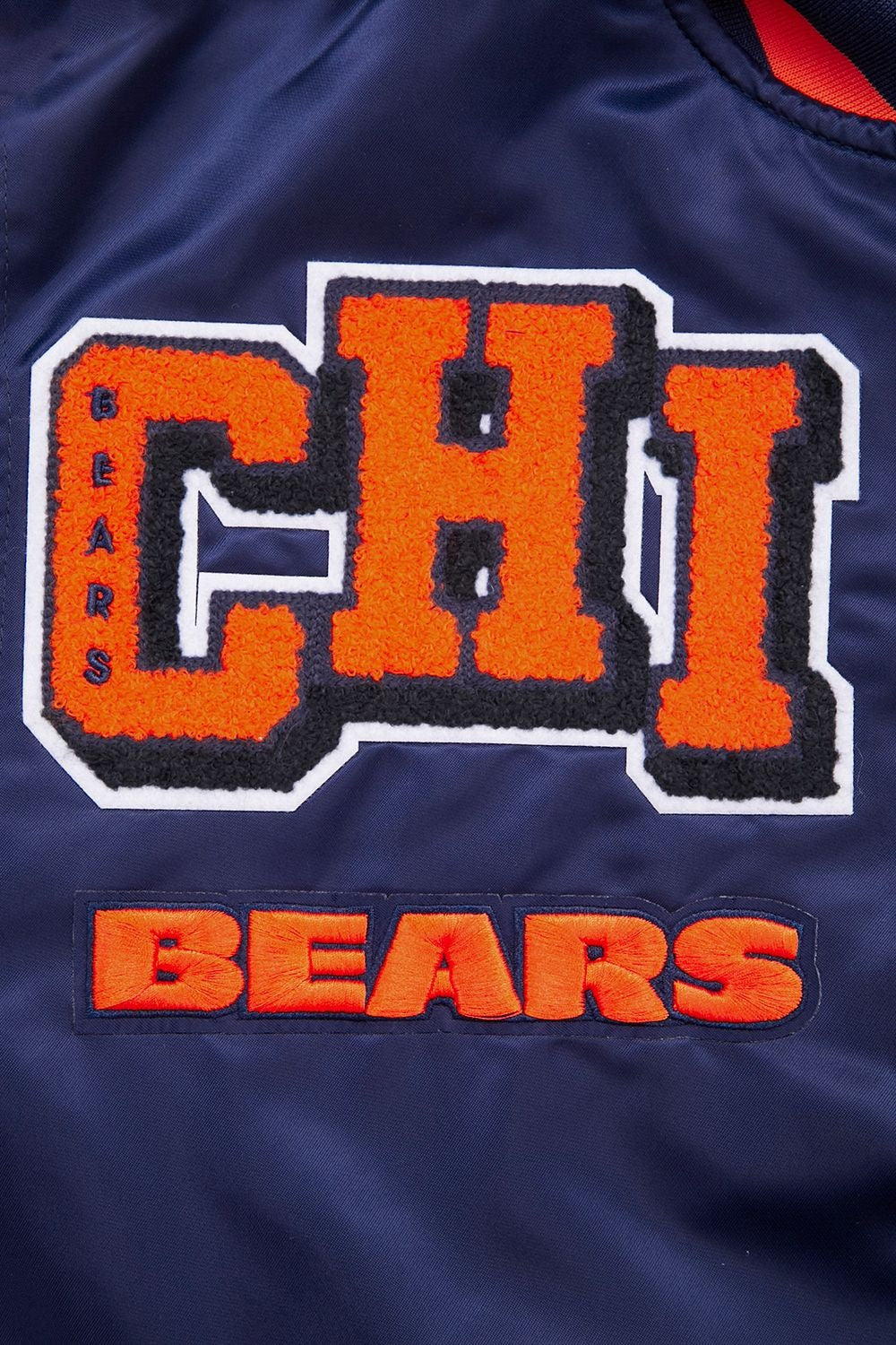 CHICAGO BEARS MASH UP RIB SATIN JACKET