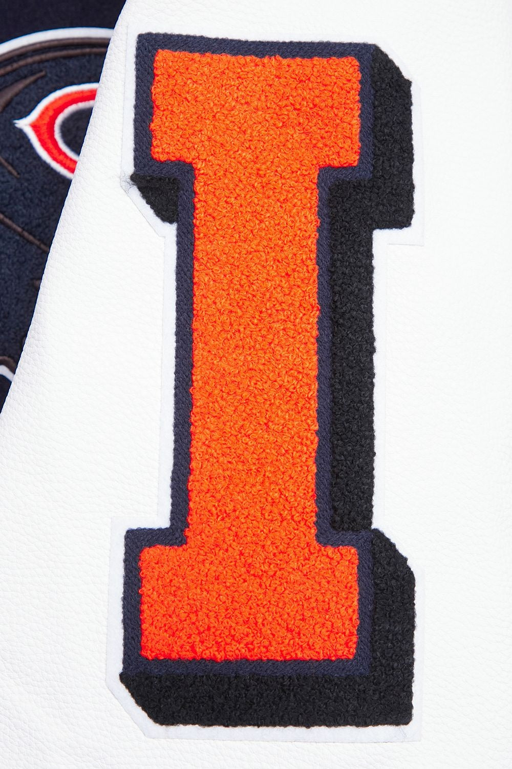 CHICAGO BEARS MASH UP RIB WOOL VARSITY JACKET