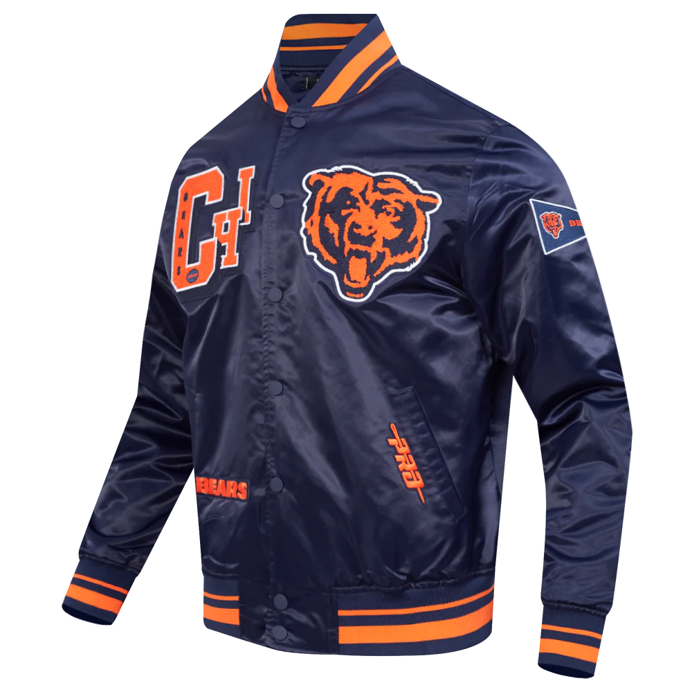 NFL CHICAGO BEARS BEST OF MEN'S RIB SATIN JACKET