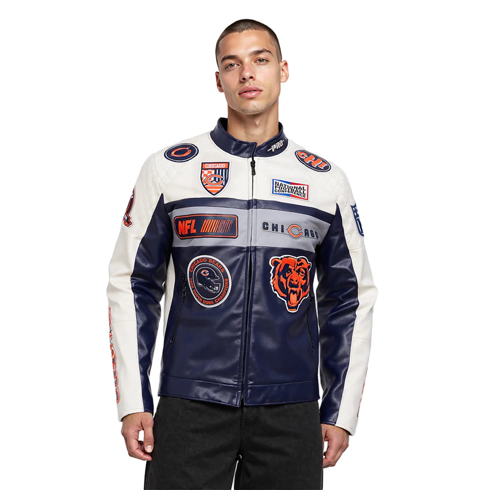 Chicago Bears M Moto Jacket – Official Pro Standard NFL Apparel
