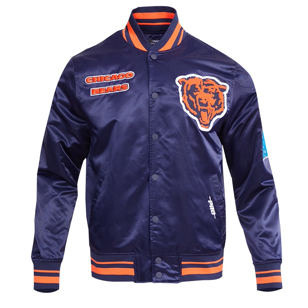 CHICAGO BEARS RETRO CLASSIC RIB SATIN JACKET