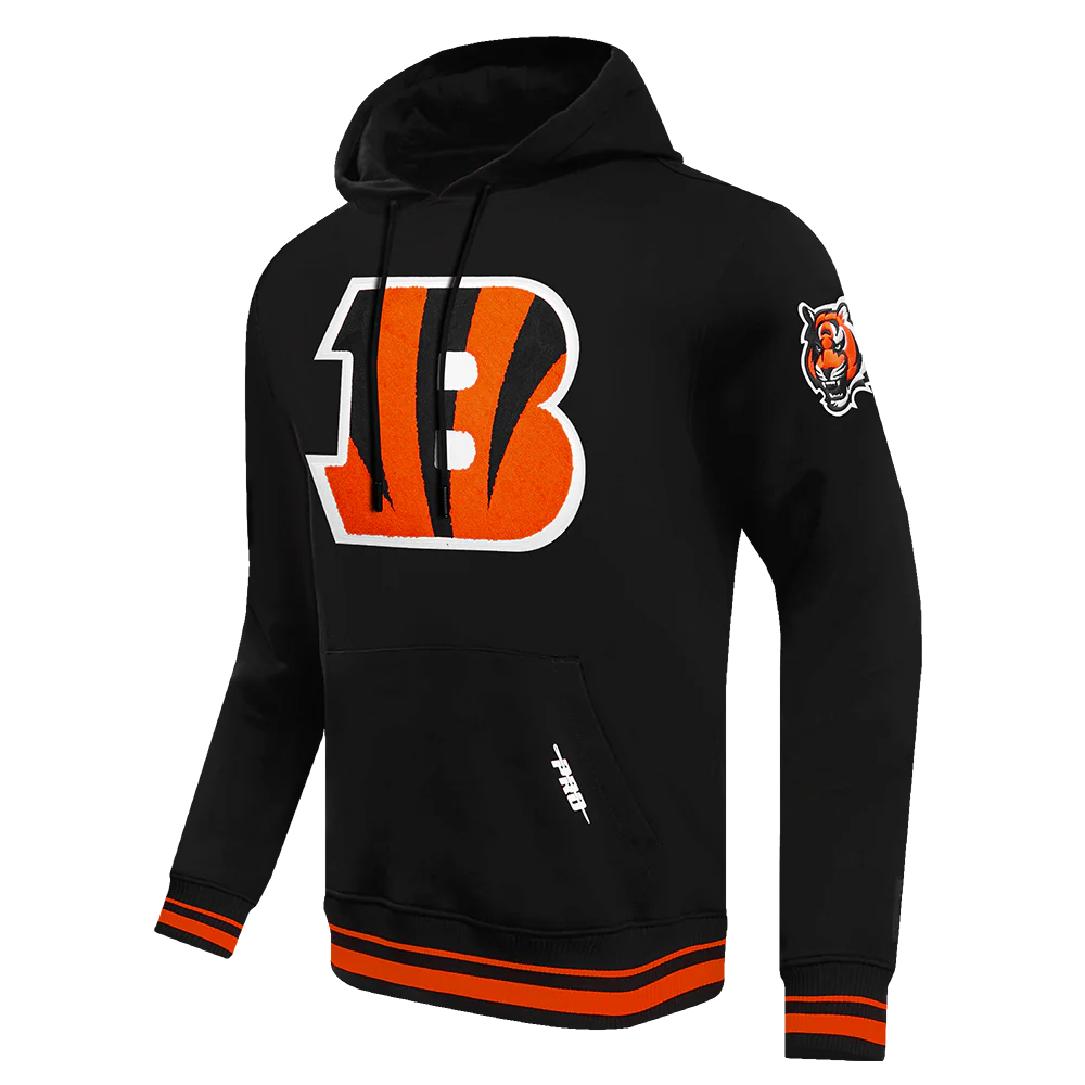 NFL CINCINNATI BENGALS MASHUP MEN'S RIB PULLOVER HOODIE