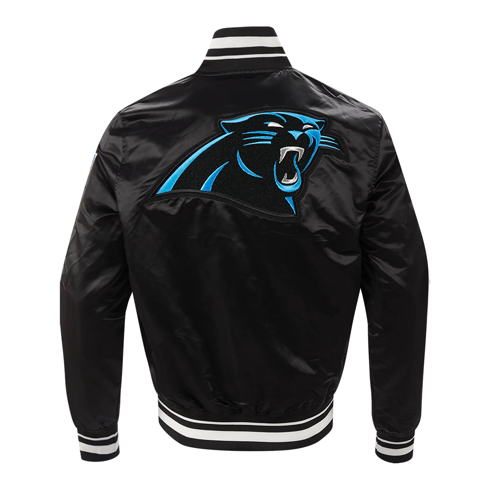 NFL CAROLINA PANTHERS MASHUP MEN'S RIB SATIN JACKET