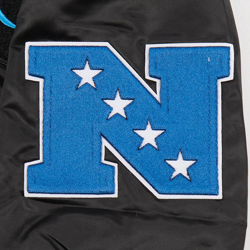 NFL CAROLINA PANTHERS MASHUP MEN'S RIB SATIN JACKET