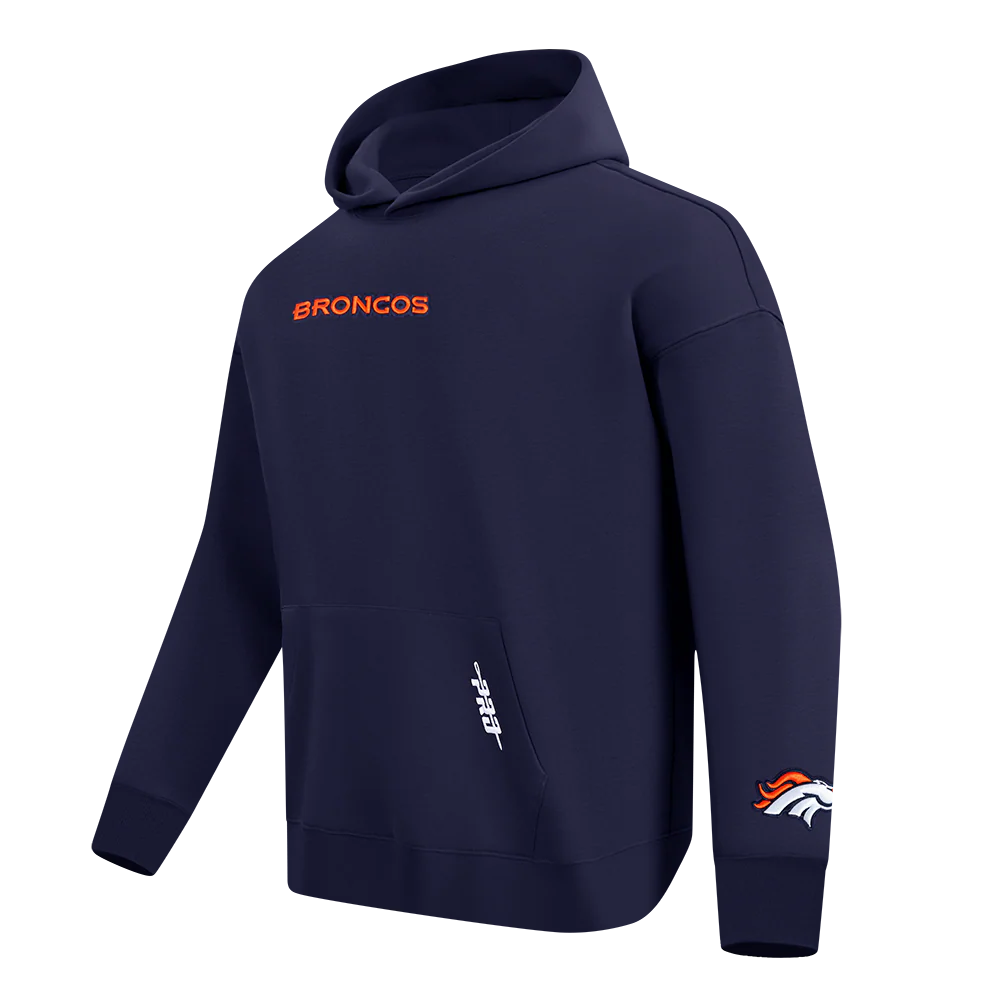 NFL DENVER BRONCOS WINGSPAN MEN'S DROP SHOULDER FLC PO HOODIE