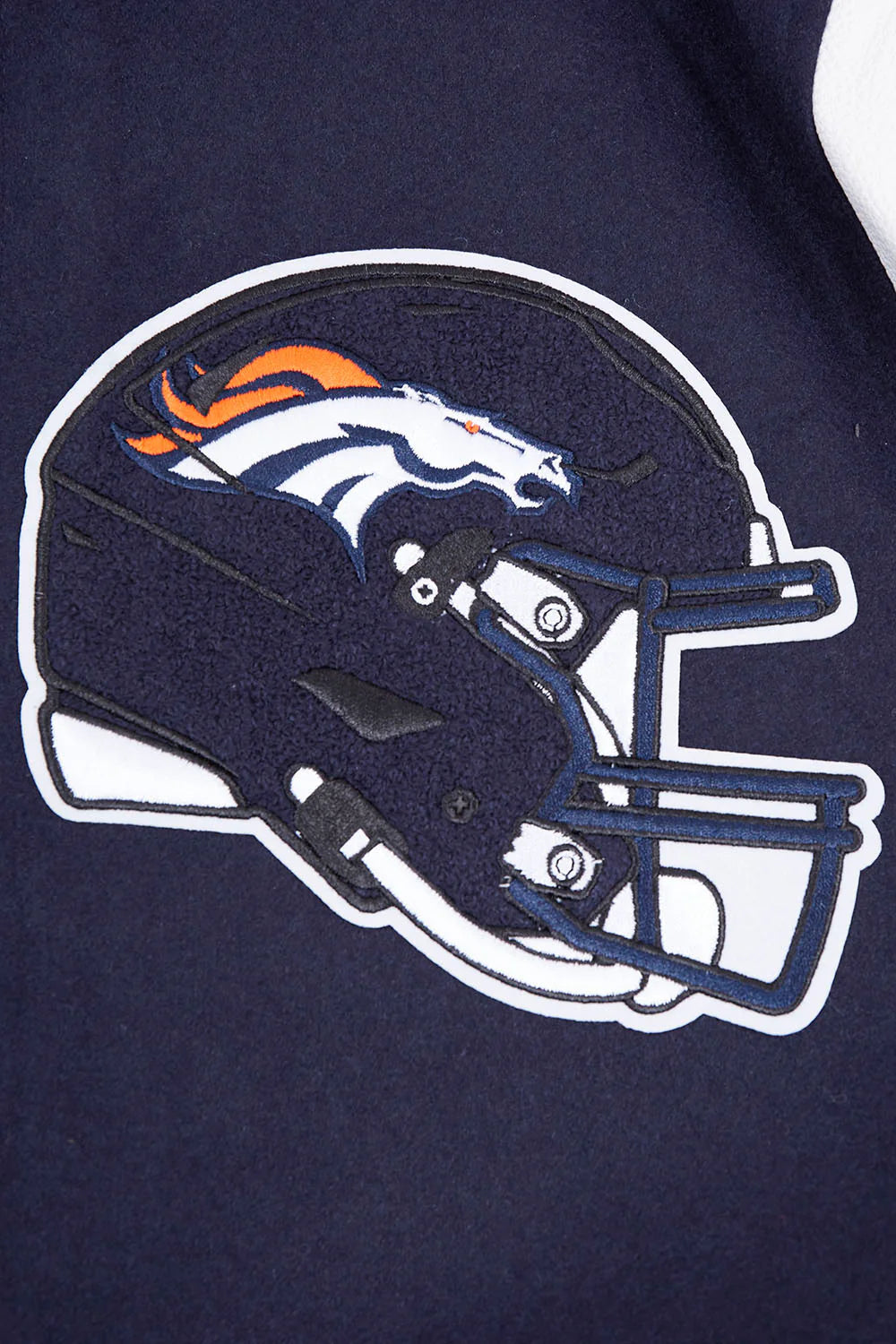 NFL DENVER BRONCOS MASHUP MEN'S RIB WOOL VARSITY JACKET