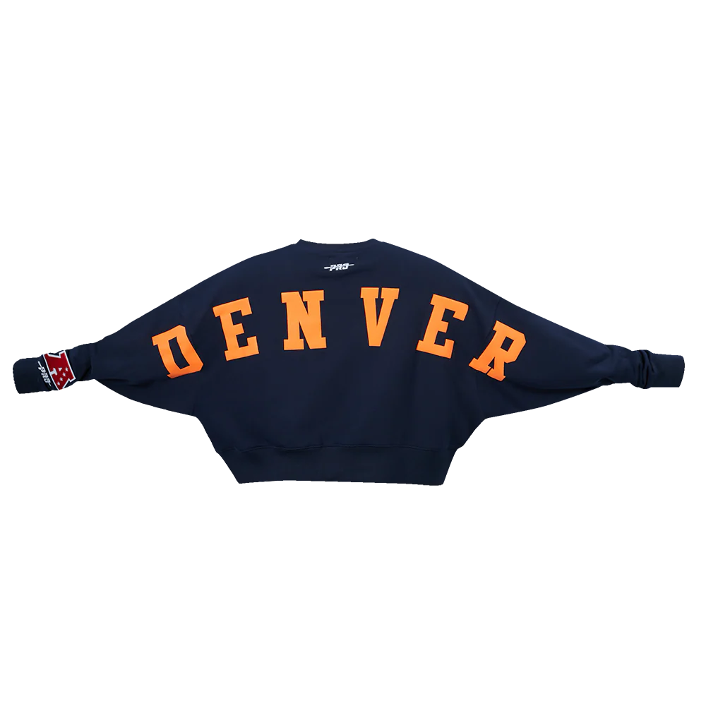 NFL DENVER BRONCOS WINGSPAN WOMEN'S FLC CREWNECK