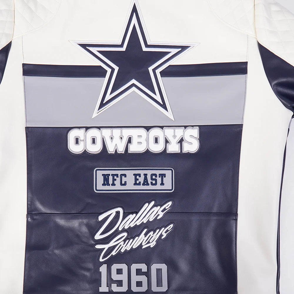 NFL DALLAS COWBOYS MEN'S MOTO JACKET