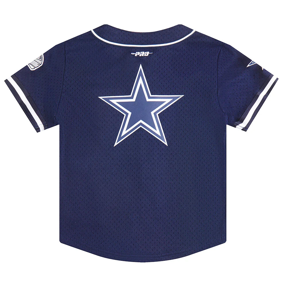 NFL DALLAS COWBOYS CLASSIC LITTLE BOYS MESH BUTTON DOWN SHIRT