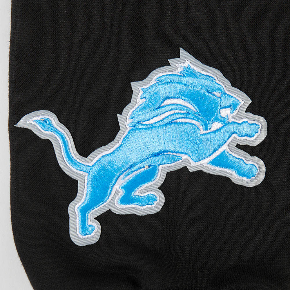NFL DETROIT LIONS WINGSPAN MEN'S DROP SHOULDER FLEECE PULLOVER HOODIE