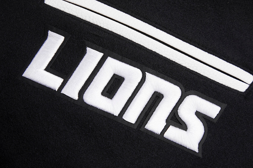 NFL DETROIT LIONS MASHUP MEN'S RIB WOOL VARSITY JACKET