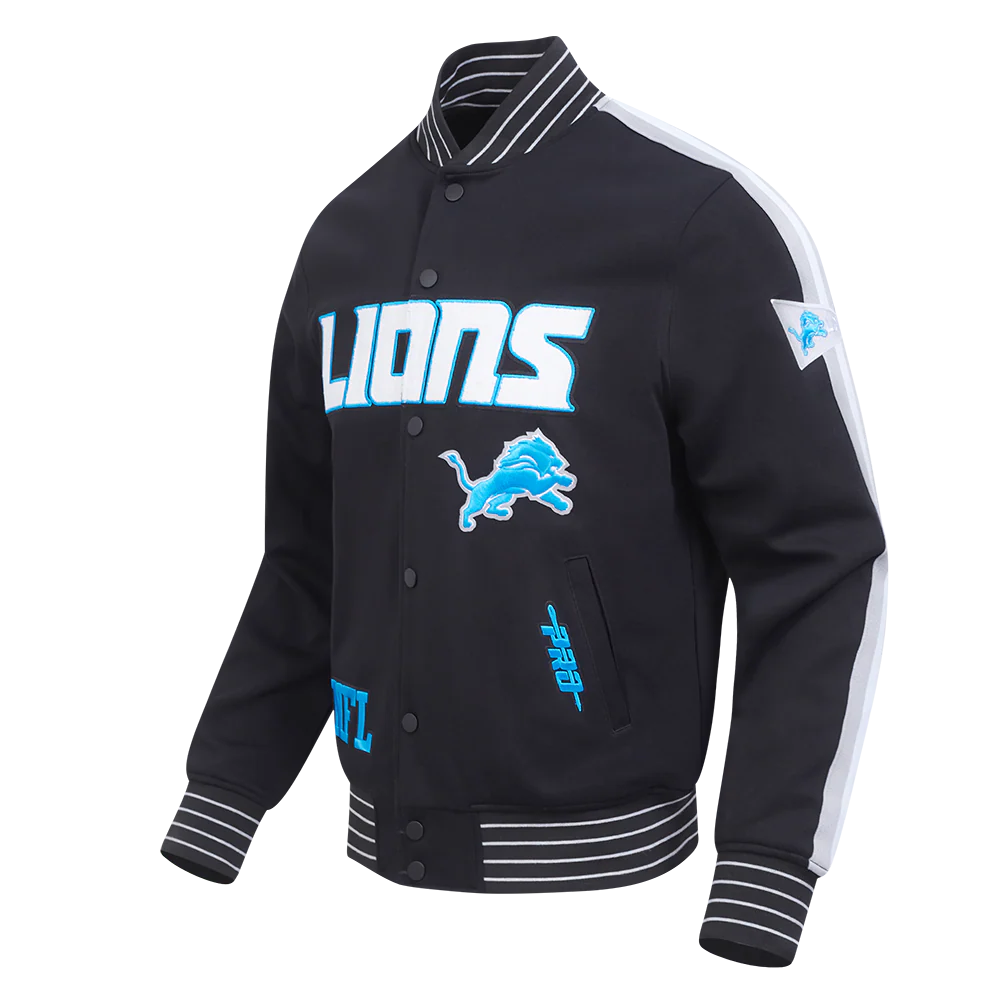 NFL DETROIT LIONS PRO GAME DAY MEN'S DBL KNIT JACKET
