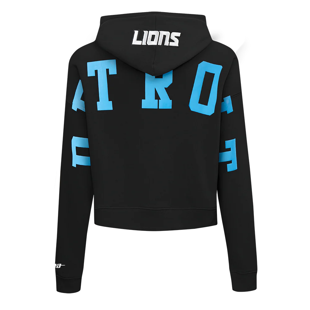 NFL DETROIT LIONS WINGSPAN WOMEN'S FLC CROPPED PO HOODIE