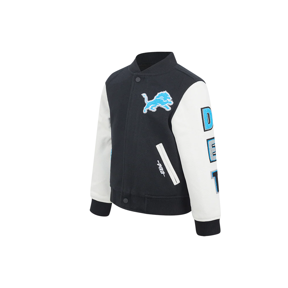 NFL DETROIT LIONS CLASSIC LITTLE BOYS WOOL VARSITY JACKET