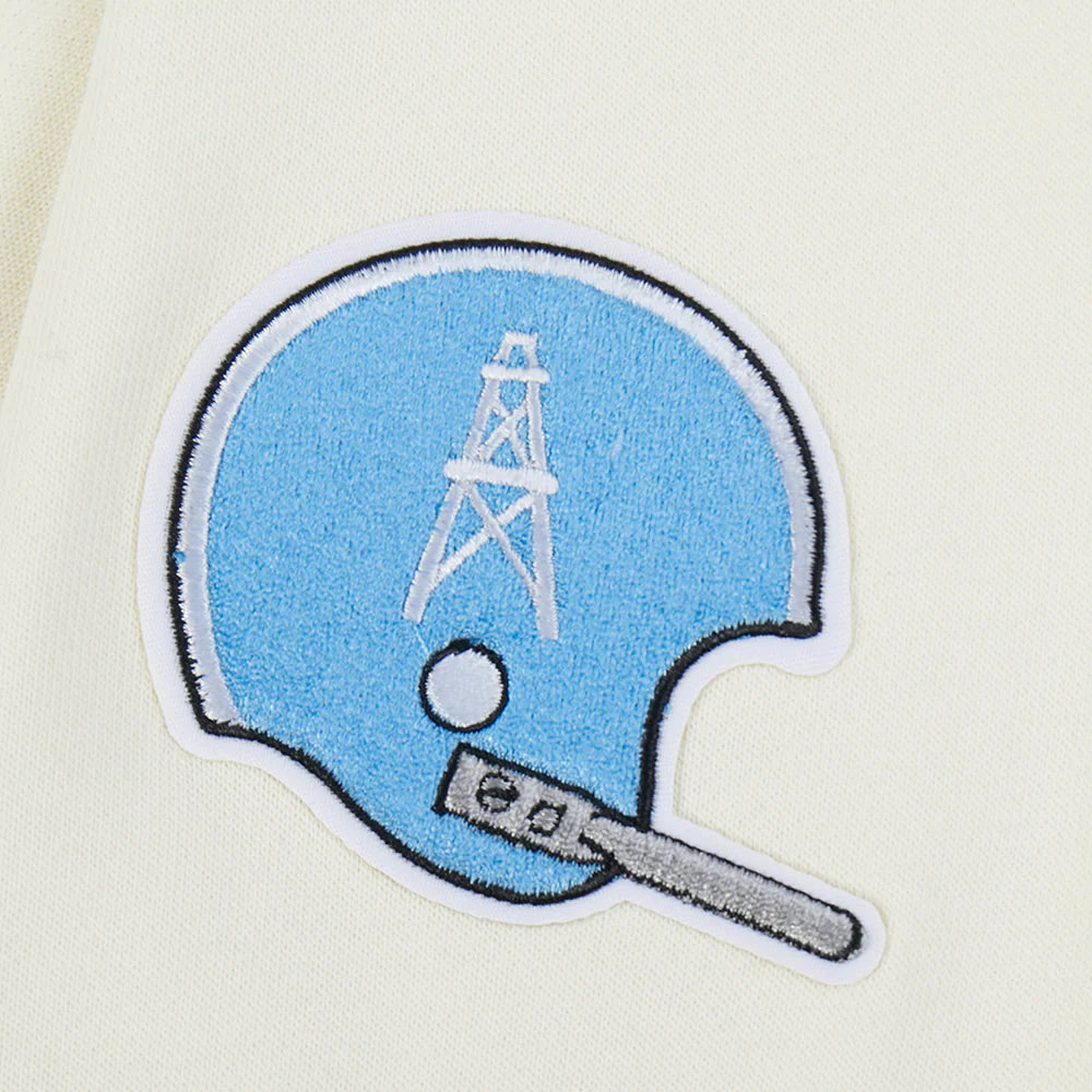 NFL HOUSTON OILERS RETRO CLASSIC WOMEN'S RIB CROPPED PO HOODIE