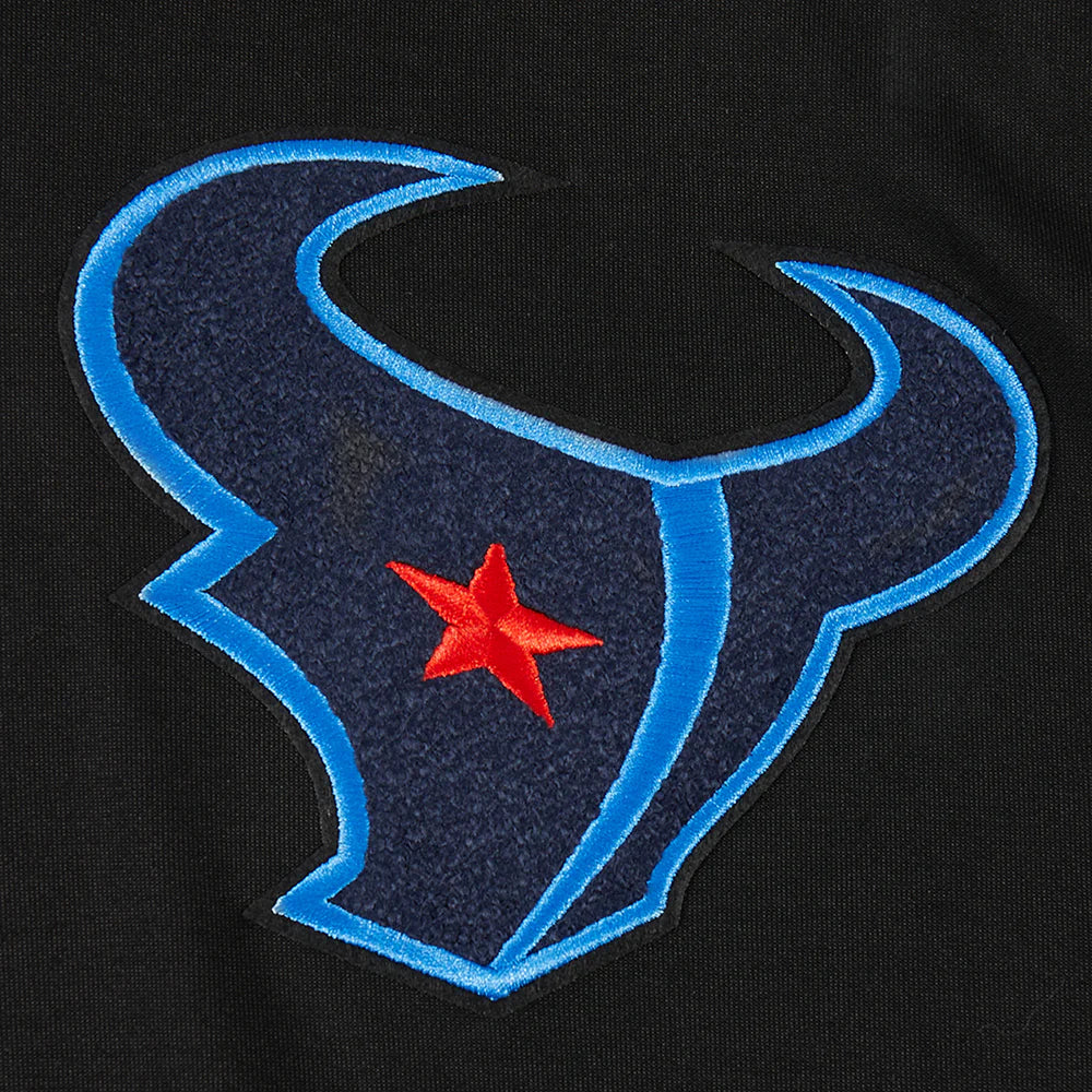 NFL HOUSTON TEXANS CLASSIC CHENILLE MEN'S DOUBLE KNIT PULLOVER HOODIE