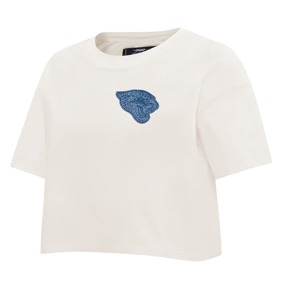 NFL JACKSONVILLE JAGUARS VARSITY BLUES WOMEN'S SJ BOXY TEE