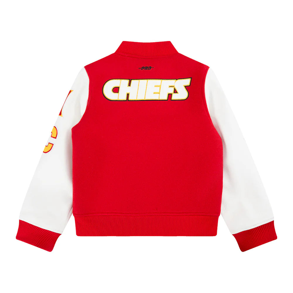 NFL KANSAS CITY CHIEFS CLASSIC BIG BOYS WOOL VARSITY JACKET